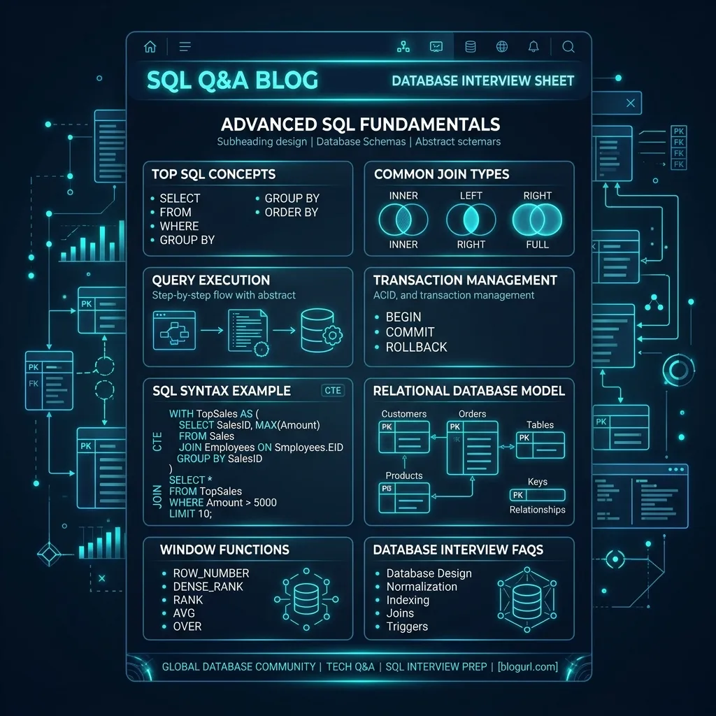 100 SQL Interview Queries Sheet